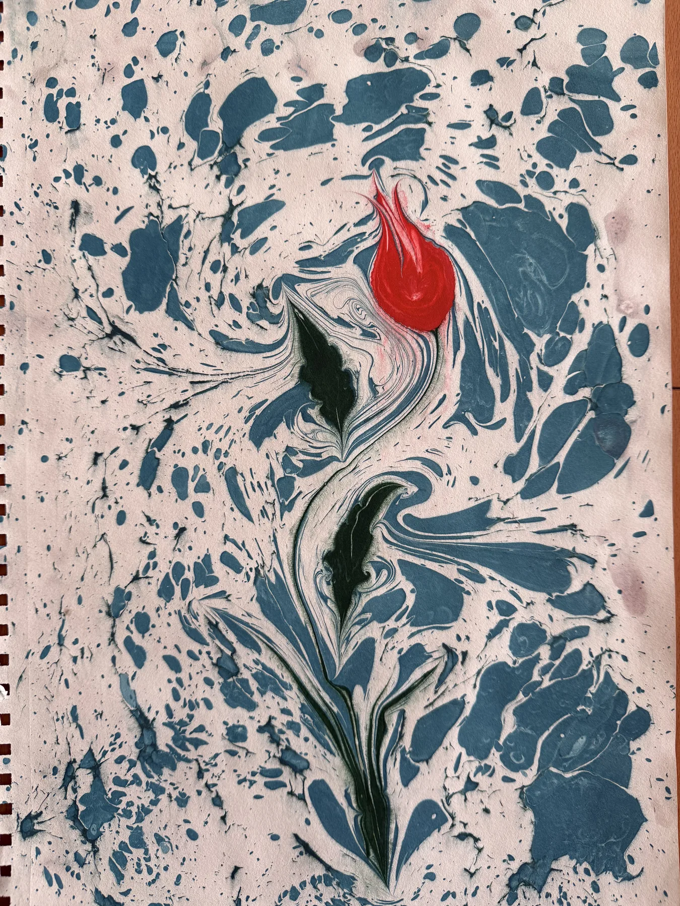 Ebru artwork from the Atlas visual collection, not a product for sale